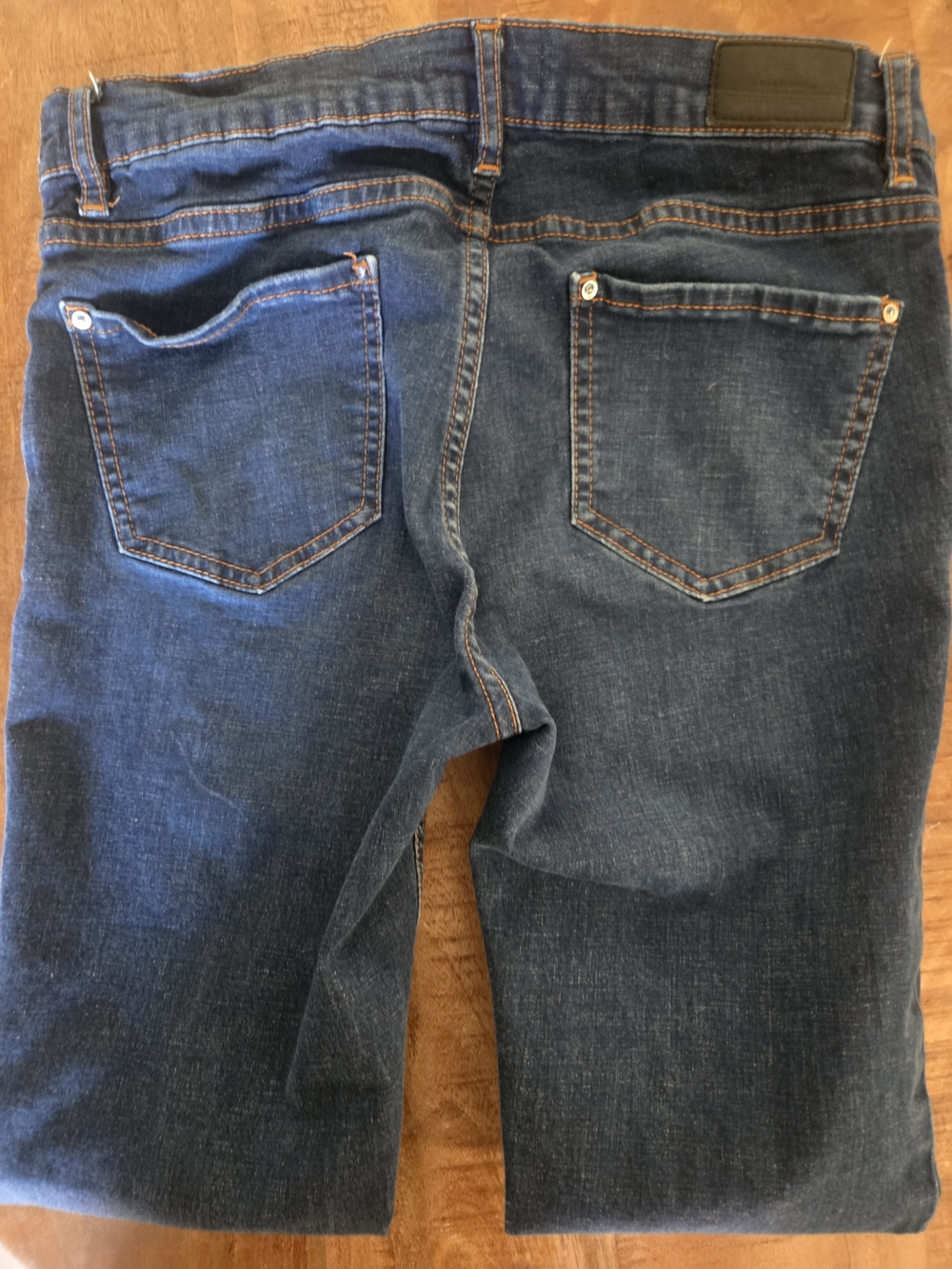 Zara Maternity Side Panel Skinny Jeans Dark Wash Stretch Denim Size 25 - Picture 11 of 13